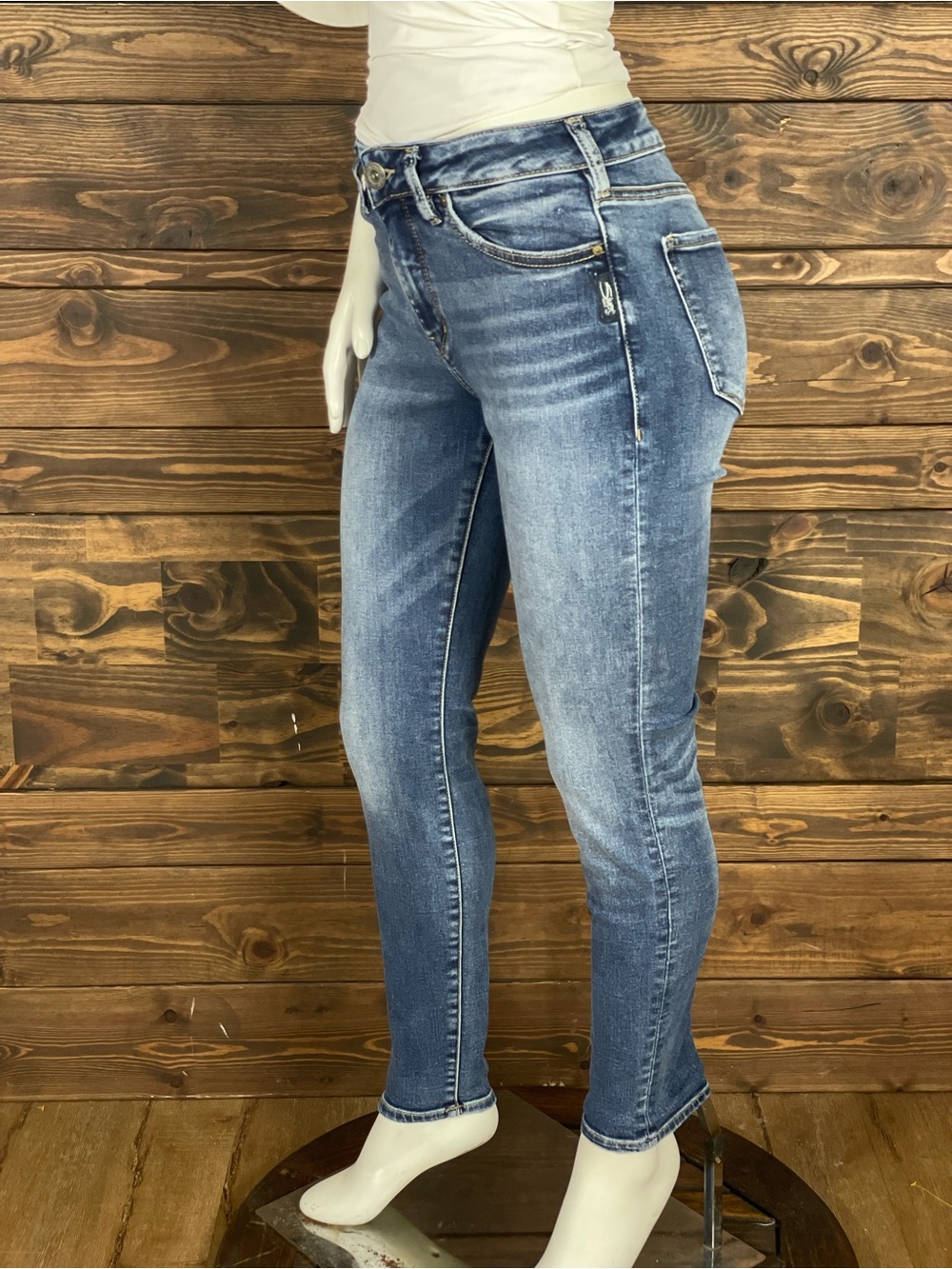 Silver Jeans Co | Mazy Super Skinny Medium Wash Blue Denim Jeans